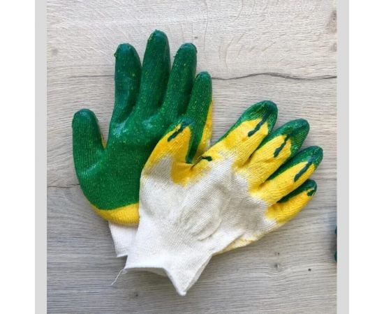 Рабочие перчатки PACK INNOVATION ХБ, с двойным латексным обливом, 13 класс, 20 пар IP00PX2LO01300-20 – изображение 2