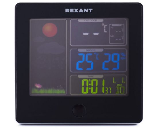Метеостанция с беспроводным выносным датчиком и будильником REXANT 70-0508 – изображение 2