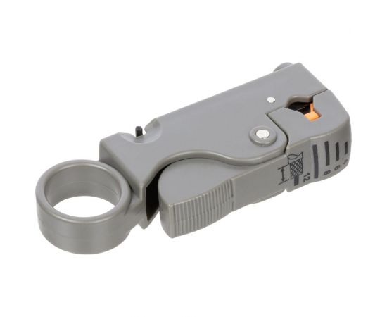 Клещи TDM КЗ-К, зачистка коаксиального кабеля RG-58/59/6/SAT, регулируемые ножи, «МастерЭлектрик» SQ1003-0203 – изображение 2