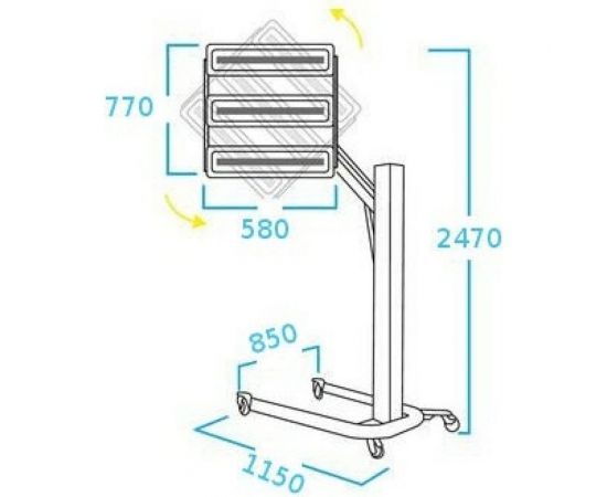 Инфракрасная коротковолновая сушка 220 В NORDBERG IF13 – изображение 2