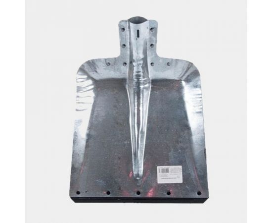 Снеговая лопата ЛЕТО ЛС9 380x380 мм, оцинкованная сталь, с накладкой, без черенка 1758 – изображение 2