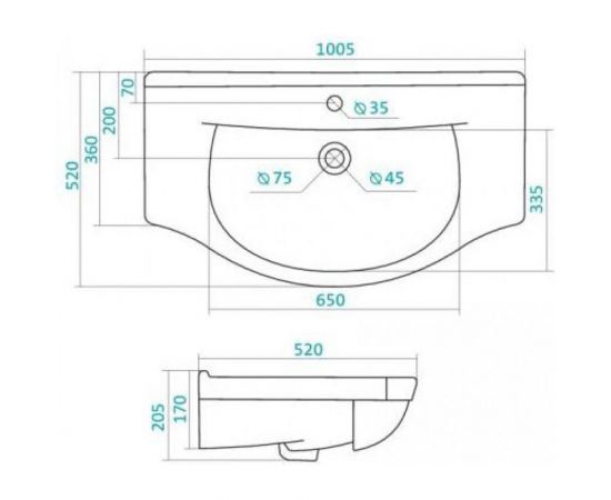 Мебельный умывальник Santek Эльбрус-100 1WH110255 418471 – изображение 2