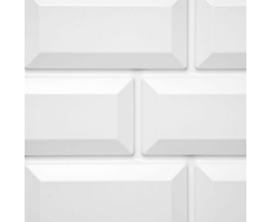 Панель облицовочная 3D ПВХ GRACE 595х560 мм Метро белый УТ000074265 – изображение 2