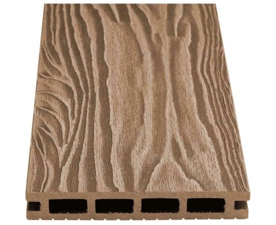 Доска террасная шовная пустотелая с тиснением 3D Groentec Ш Дуб (3м) ДПК TDEОP3D 149-24-3000 – изображение 2