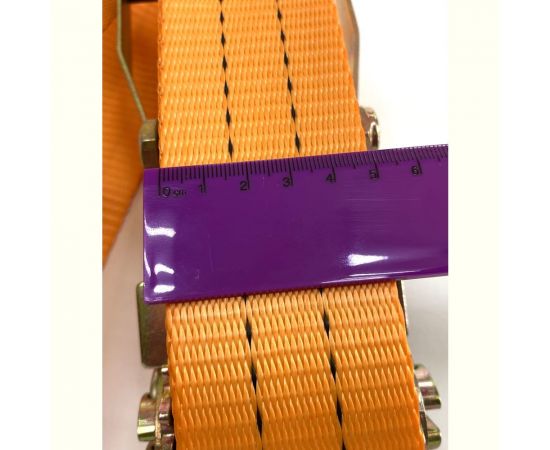 Кольцевой ремень с храповиком для крепления груза ТамбовТехСнаб 3/6 т, 3 м, 50 мм 7930105413609 – изображение 2