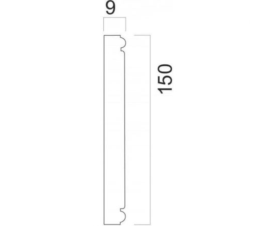 Панель Cosca B15-552 150 мм, античное золото СПБ016807 – изображение 2