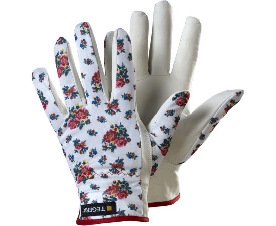 Хозяйственные кожаные комбинированные перчатки TEGERA размер 8 90014-8 – изображение 2