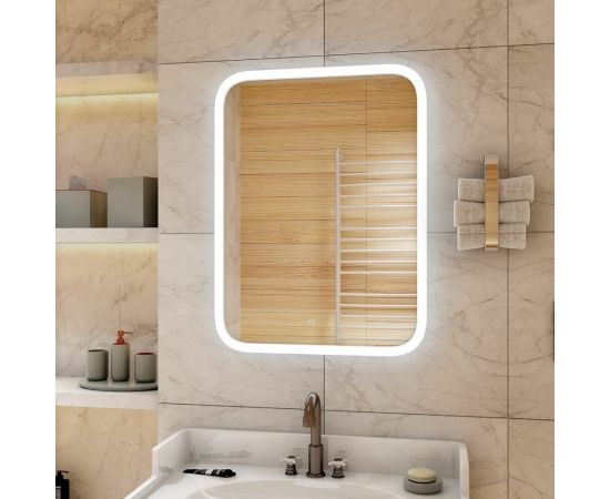 Зеркало Континент с подсветкой "Glamour" 600x800 ЗЛП140 – изображение 3