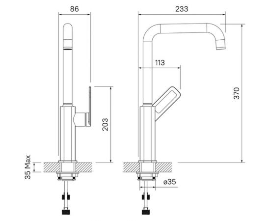 Смеситель для кухни IDDIS Slide SLIBG00i05 – изображение 3