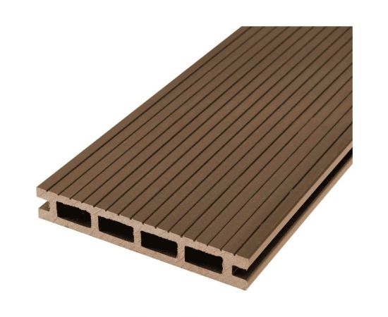 Доска террасная шовная пустотелая с тиснением 3D Groentec Ш Дуб (3м) ДПК TDEОP3D 149-24-3000 – изображение 3