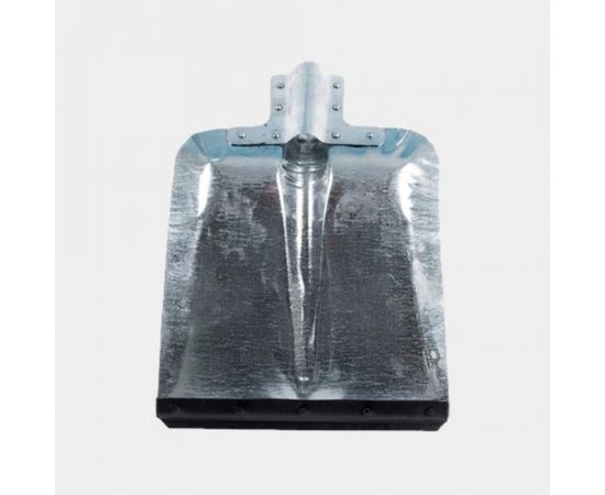 Снеговая лопата ЛЕТО ЛС9 380x380 мм, оцинкованная сталь, с накладкой, без черенка 1758 – изображение 3