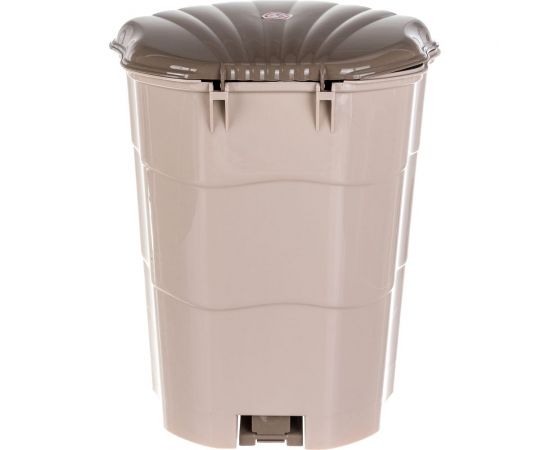 Ведро для мусора Violet с педалью, 18 л, латте-капучино 151820 – изображение 3