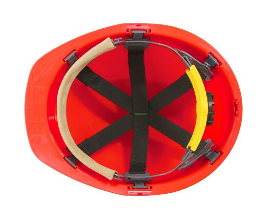 Защитная термостойкая каска РОСОМЗ СОМЗ-55 ВИЗИОН Termo RAPID красная 79716 – изображение 4