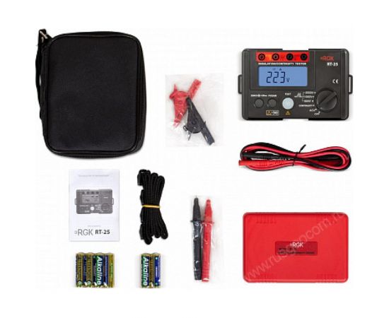 Мегаомметр RGK RT-25 с поверкой 779708 – изображение 4