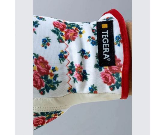 Хозяйственные кожаные комбинированные перчатки TEGERA размер 8 90014-8 – изображение 5