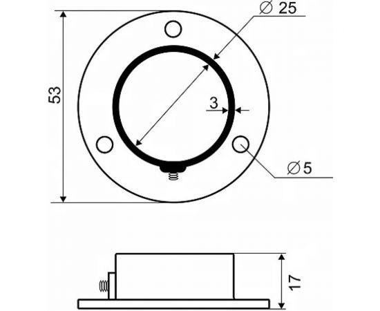 Держатель с фиксатором Palladium для трубы 25 мм JF-65 BL 2 шт. СТ-00001548 – изображение 5