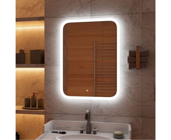 Зеркало Континент с подсветкой "Glamour" 600x800 ЗЛП140 – изображение 6