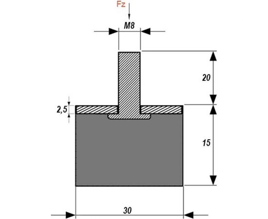 Резинометаллический буфер Алтервиа A00008.1600300150820 – изображение 6