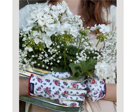 Хозяйственные кожаные комбинированные перчатки TEGERA размер 8 90014-8 – изображение 6