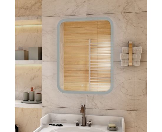 Зеркало Континент с подсветкой "Glamour" 600x800 ЗЛП140 – изображение 7