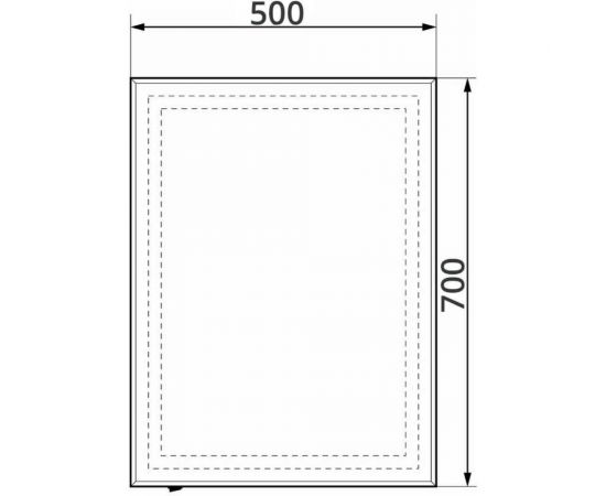 Зеркало Континент "Пронто Люкс" 500x700 с подсветкой ЗЛП622 – изображение 7