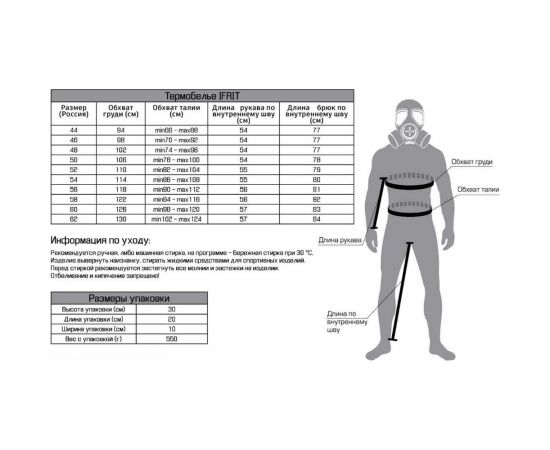 Термобелье Ifrit KriOn Comfort стрейч-флис р.56 ТБ-002-56 – изображение 8