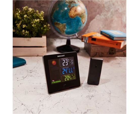 Метеостанция с беспроводным выносным датчиком и будильником REXANT 70-0508 – изображение 9