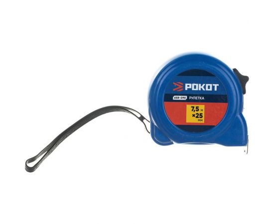 Рулетка РОКОТ пластик, 7,5мх25мм 658-095 