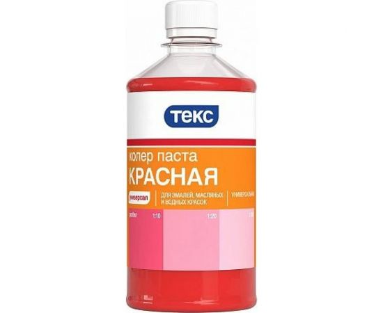 Колерная паста ТЕКС Универсальная № 01 (красная; 0.5 л) 20206 