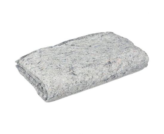 Тряпка для пола ООО Комус нетканое регенерированное прошивное полотно, серое, 80x100 см, 5 шт в уп 900397 