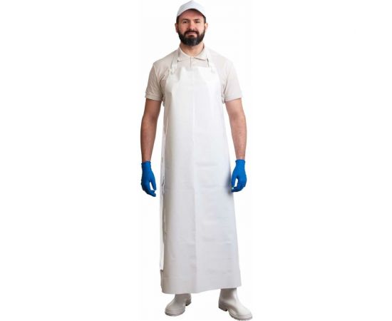 Полиуретановый облегченный фартук Диггер ЛАРИПОЛ белый фар014б 