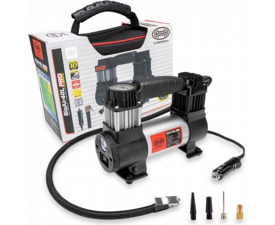 Компрессор Heyner BIGAIR40L PRO Премиум с лампой 12 В, 40 л/мин, 9 бар 237100 