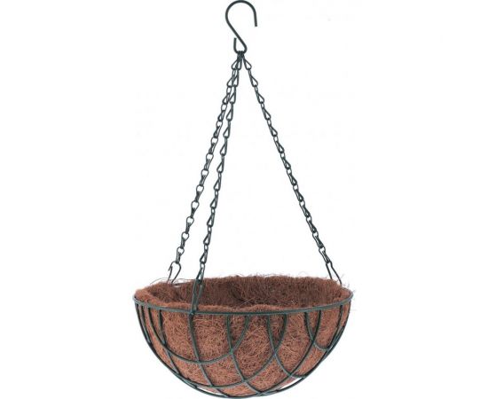 Подвесное кашпо PALISAD с вкладышем из коковиты, полукруглое d30см 69017 
