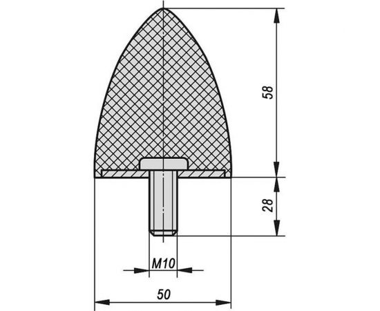 Резинометаллический буфер KIPP K0574.05005855 – изображение 2