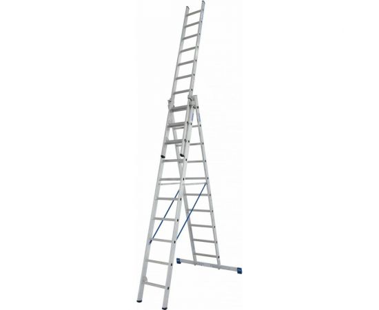 Трехсекционная универсальная лестница KRAUSE STABILO 3 х 10 перекладин с дополнительной функцией 133762 – изображение 2
