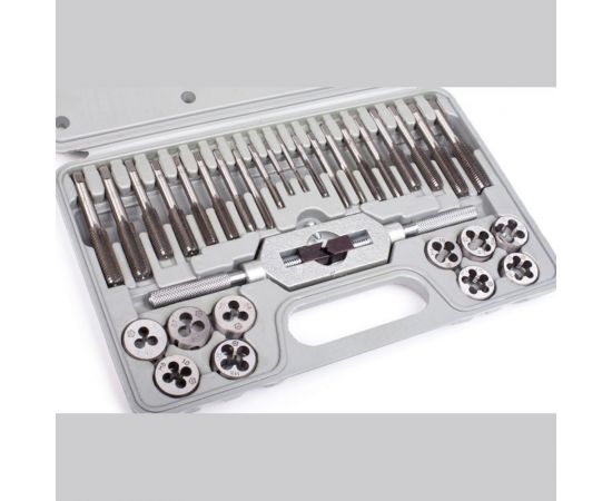 Набор метчиков и плашек Туламаш 31 шт, М3-М12 ТМ 100182 – изображение 2