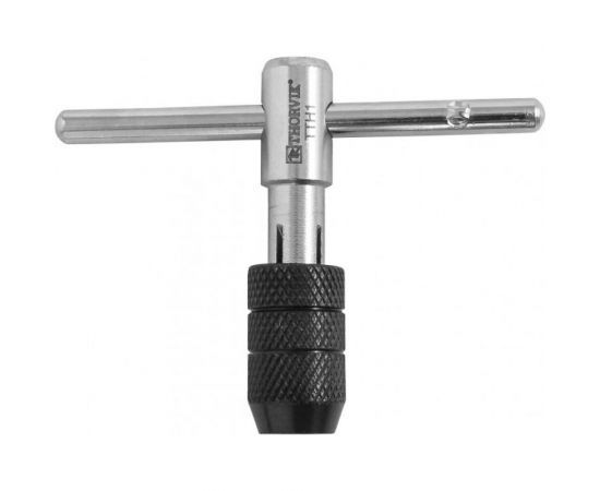 Вороток-держатель для ручных метчиков Thorvik Т-образный, с быстрозажимным патроном M3-6 TTH1 52882 – изображение 2