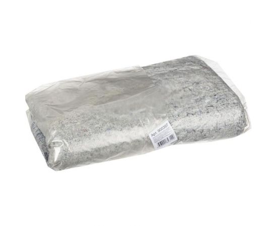 Тряпка для пола ООО Комус нетканое регенерированное прошивное полотно, серое, 80x100 см, 5 шт в уп 900397 – изображение 2