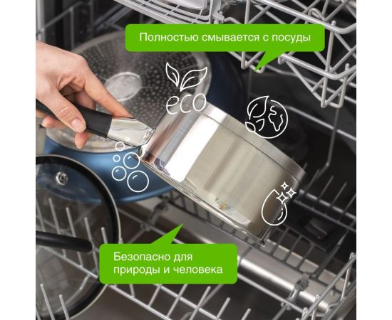 Концентрированное средство для посудомоечных машин Synergetic 1 л 4613720439140 – изображение 3
