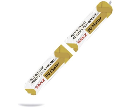 Полиуретановый строительный клей-герметик SANZ PU MASTER 40 (белый; 600 мл) PU-M-WH-0928 – изображение 3