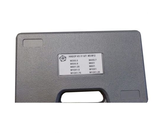 Набор метчиков и плашек Туламаш 31 шт, М3-М12 ТМ 100182 – изображение 3