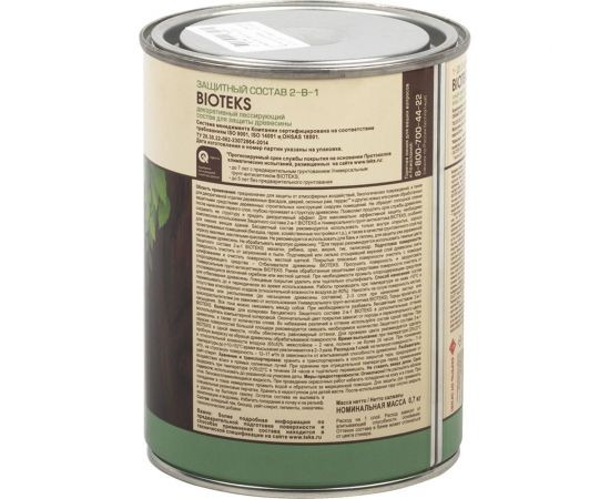 Биоантисептик Текс классик универсал бесцветный 0,8 л защ. состав 2 в 1 48633 – изображение 3