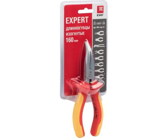 Изогнутые длинногубцы EKF Expert 160 мм 1000В PROxima 8212964 dgi-160-exp-in – изображение 3