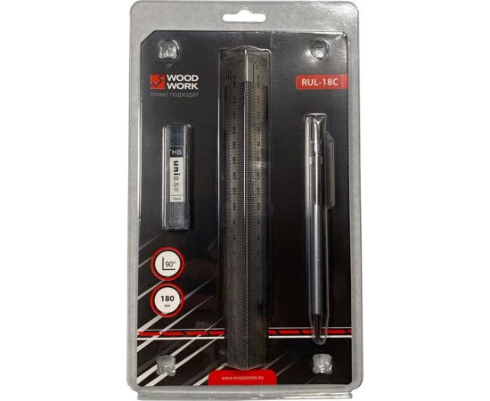 Разметочная линейка WOODWORK угловая, 180 мм RUL-18C – изображение 3