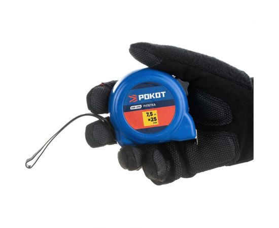 Рулетка РОКОТ пластик, 7,5мх25мм 658-095 – изображение 4