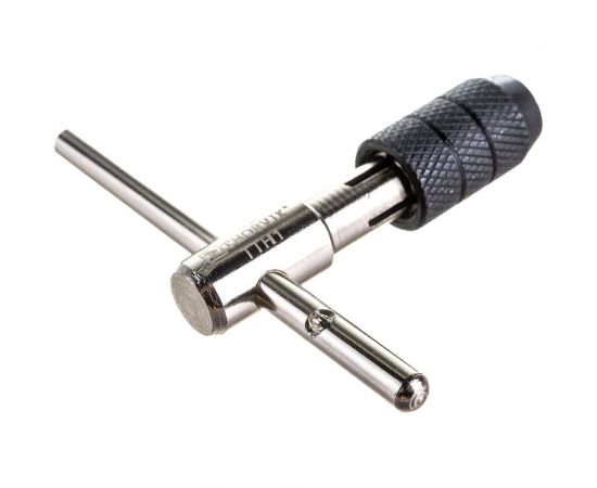 Вороток-держатель для ручных метчиков Thorvik Т-образный, с быстрозажимным патроном M3-6 TTH1 52882 – изображение 4