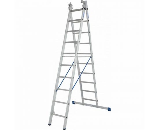 Трехсекционная универсальная лестница KRAUSE STABILO 3 х 10 перекладин с дополнительной функцией 133762 – изображение 5