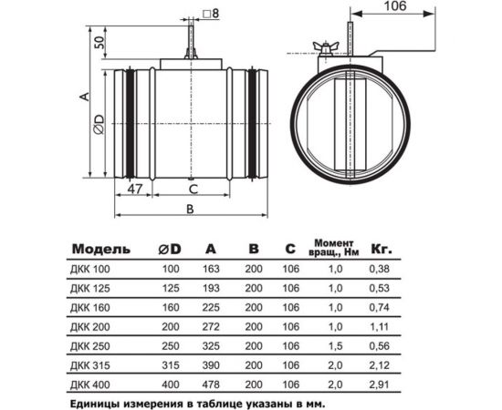 Дроссель-клапан ДКК S 100 мм NOIZZLESS 4687202647620 – изображение 6