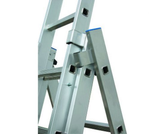 Трехсекционная универсальная лестница KRAUSE STABILO 3 х 10 перекладин с дополнительной функцией 133762 – изображение 7