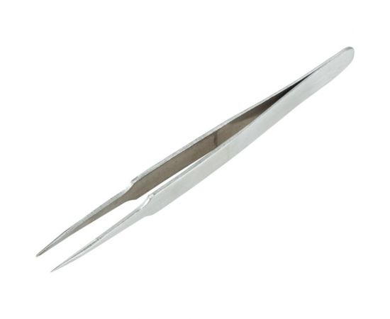 Прямой пинцет с острыми кончиками 120 мм REXANT NP120-01 12-0375 